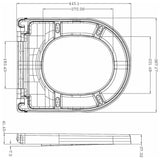 Kronenbach Tube Wand-WC-Set spülrandlos inkl. WC-Sitz wrapover