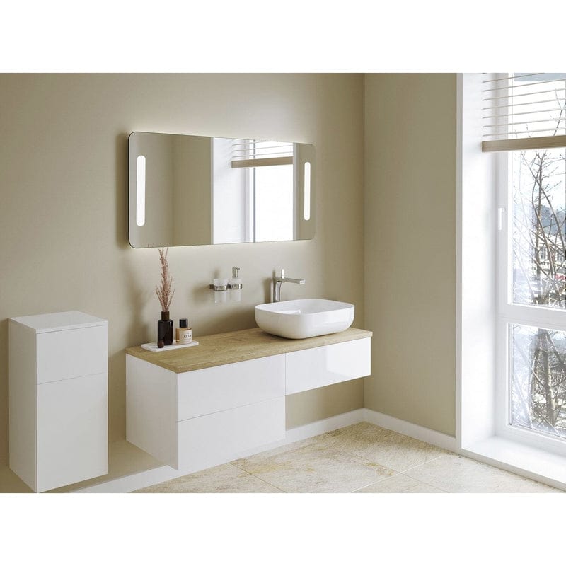 Kronenbach Cube Waschtischkonsole 121 cm mit 3 Auszügen und TIP-ON