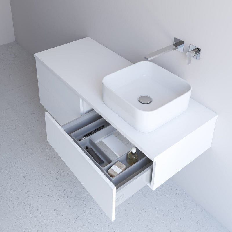 Kronenbach Cube Waschtischkonsole 121 cm mit 4 Auszügen und TIP-ON