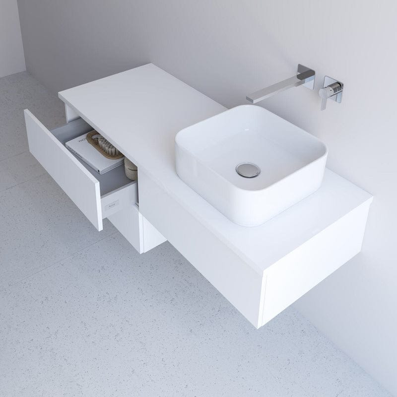 Kronenbach Cube Waschtischkonsole 121 cm mit 4 Auszügen und TIP-ON