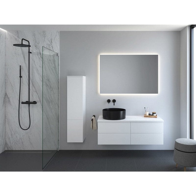 Kronenbach Cube Waschtischkonsole 121 cm mit 4 Auszügen und TIP-ON