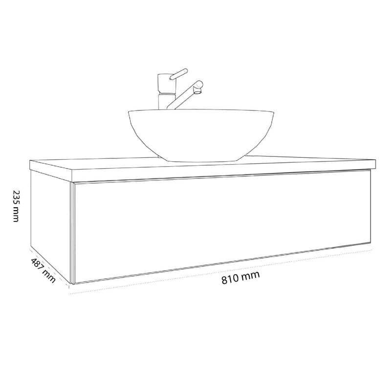 KRONENBACH Cube Waschtischkonsole und TIP-ON