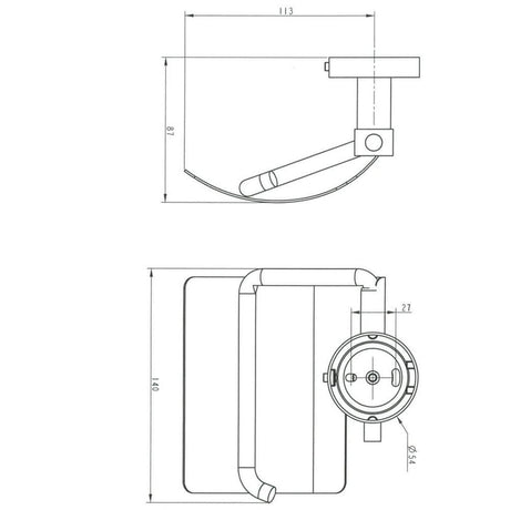 Kronenbach Radia Papierhalter mit Deckel