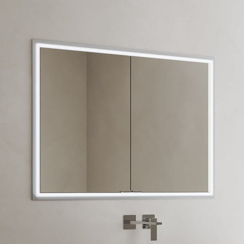 Kronenbach Cube 2.0 Spiegelschrank 100 cm, Unterputz, 2-türig