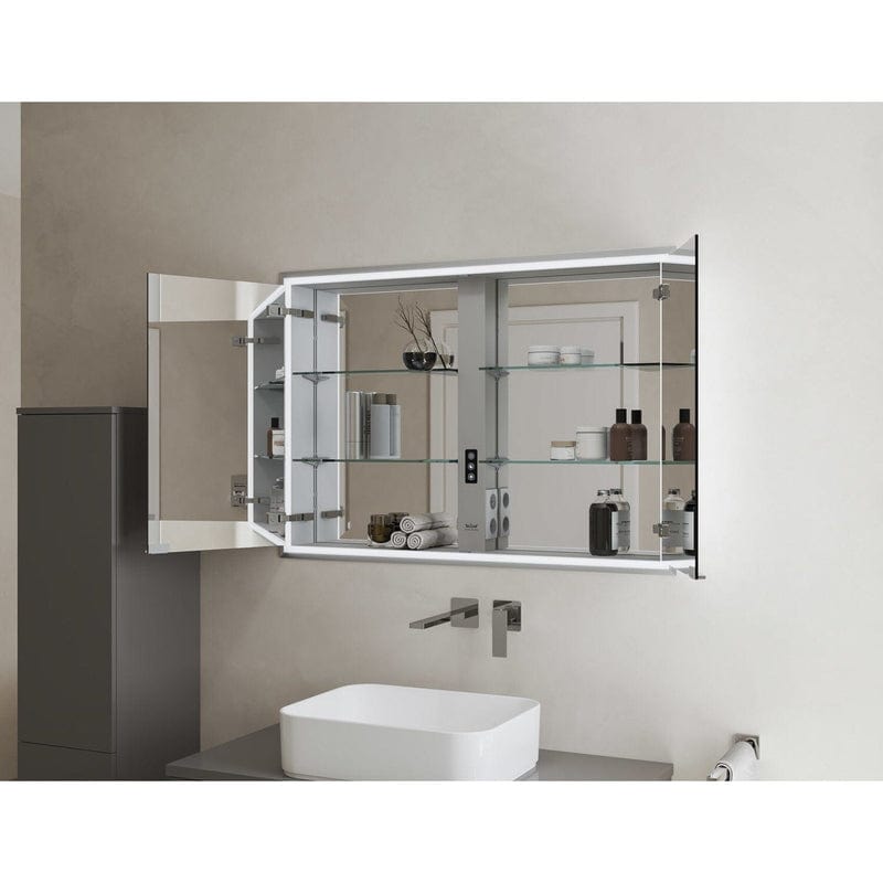 Kronenbach Cube 2.0 Spiegelschrank 100 cm, Unterputz, 2-türig