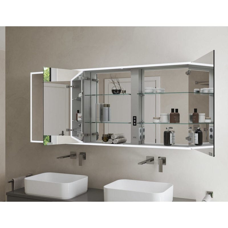 Kronenbach Cube 2.0 Spiegelschrank 120 cm, Aufputz, 3-türig