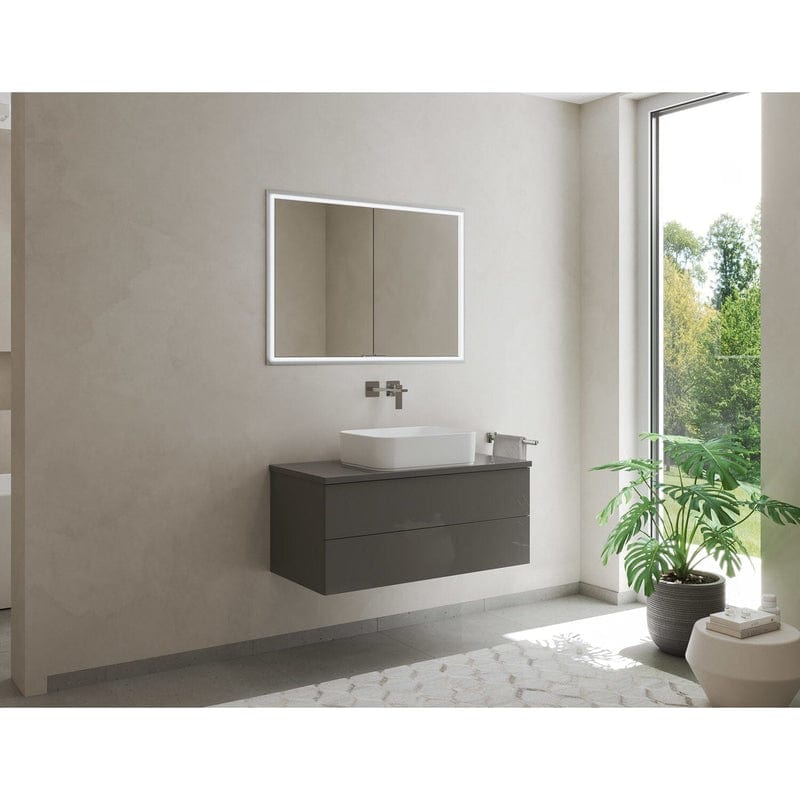 Kronenbach Cube 2.0 Spiegelschrank 120 cm, Unterputz, 2-türig