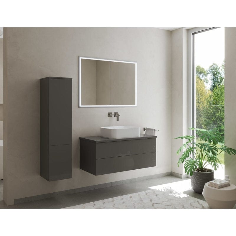 Kronenbach Cube 2.0 Spiegelschrank 120 cm, Unterputz, 2-türig