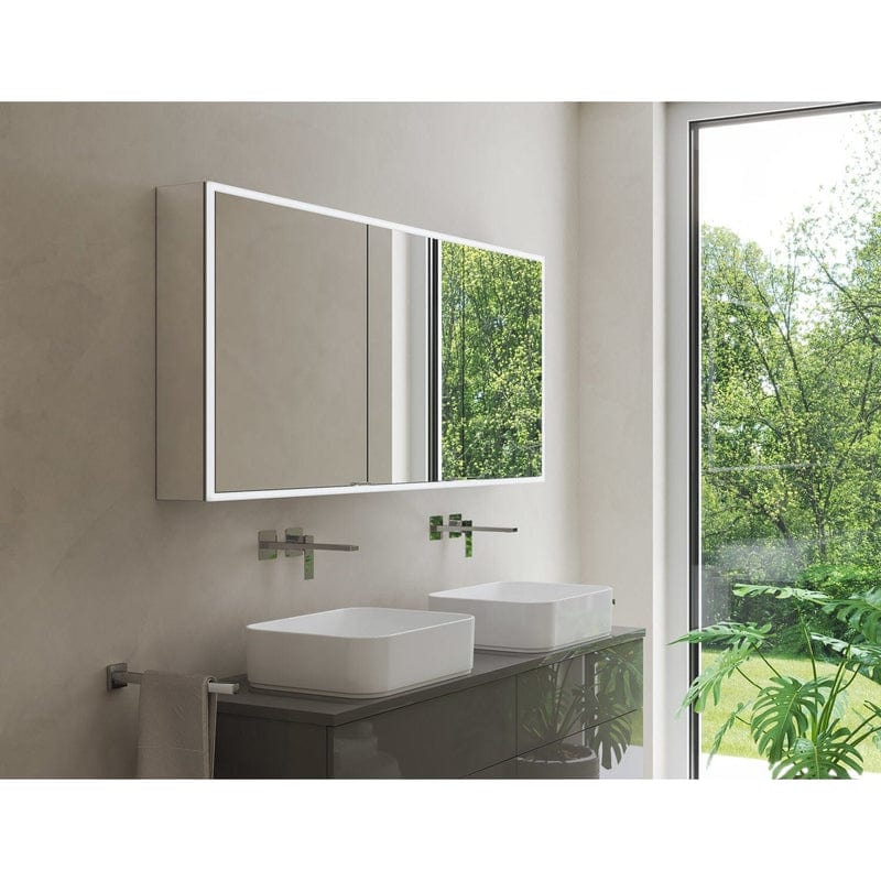 Kronenbach Cube 2.0 Spiegelschrank 140 cm, Aufputz, 3-türig