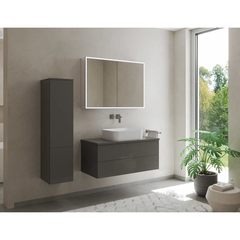 Kronenbach Cube 2.0 Spiegelschrank 60 cm, Aufputz, 2-türig