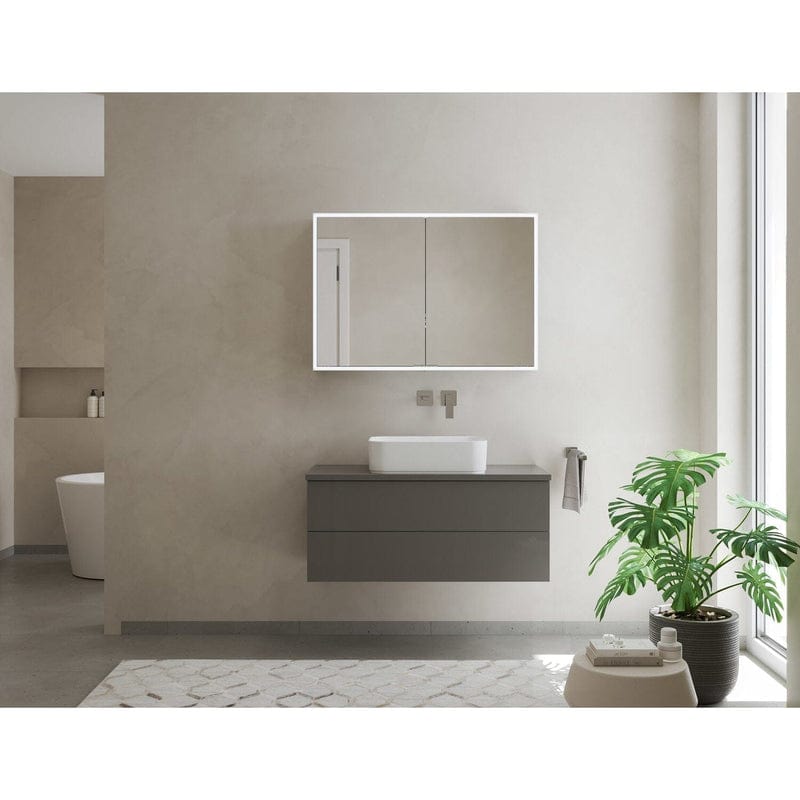 Kronenbach Cube 2.0 Spiegelschrank 60 cm, Aufputz, 2-türig