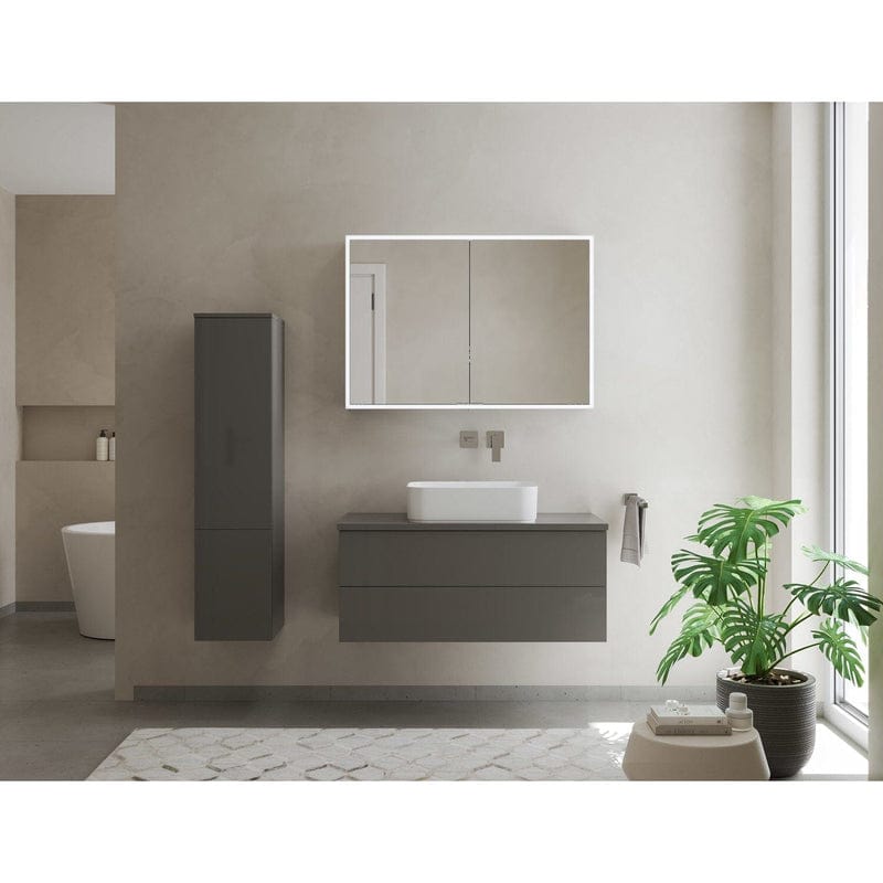 Kronenbach Cube 2.0 Spiegelschrank 80 cm, Aufputz, 2-türig