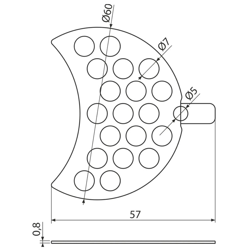 Kronenbach Krontec Haarsieb für Duschablauf