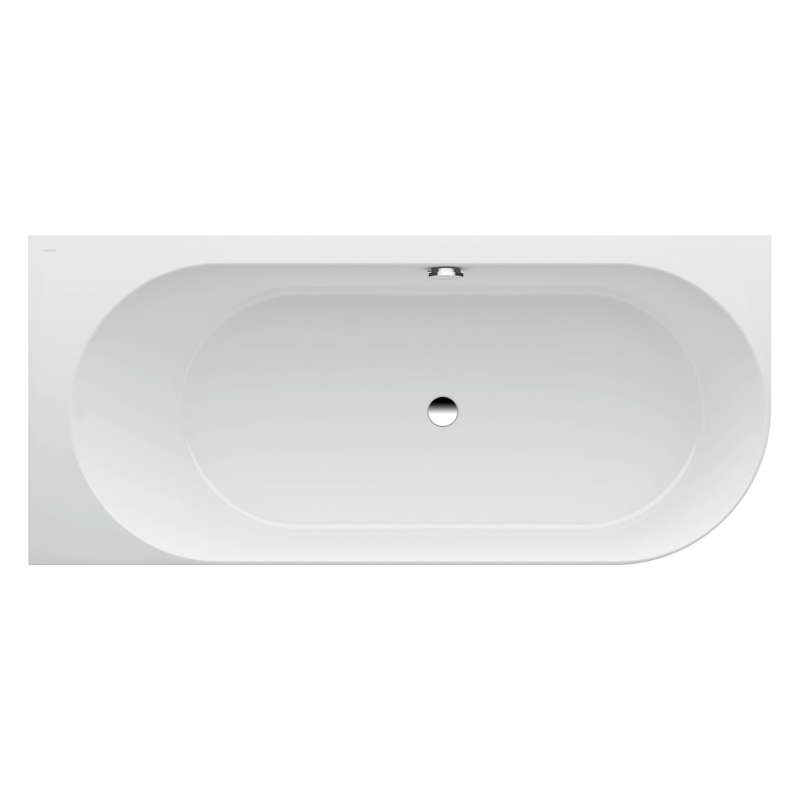 LAUFEN Pro Eck-Badewanne 180 x 80 cm Version links aus Marbond