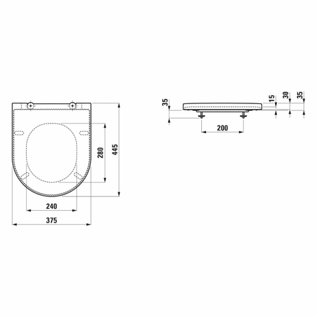 LAUFEN Kartell WC-Sitz mit Deckel und Absenkautomatik, neu