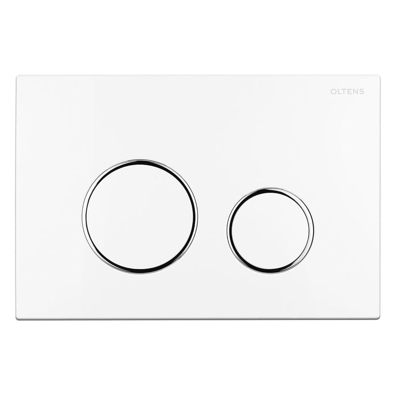 OLTENS Lule Betätigungsplatte aus Kunststoff mit 2-teiligen Spülknopf rund