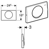 Geberit Betätigungsplatte Modell Delta10