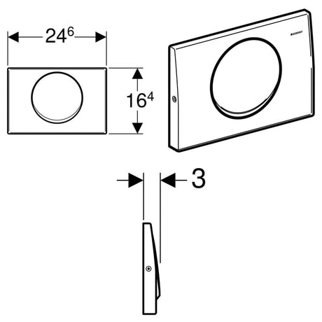 Geberit Betätigungsplatte Modell Delta10