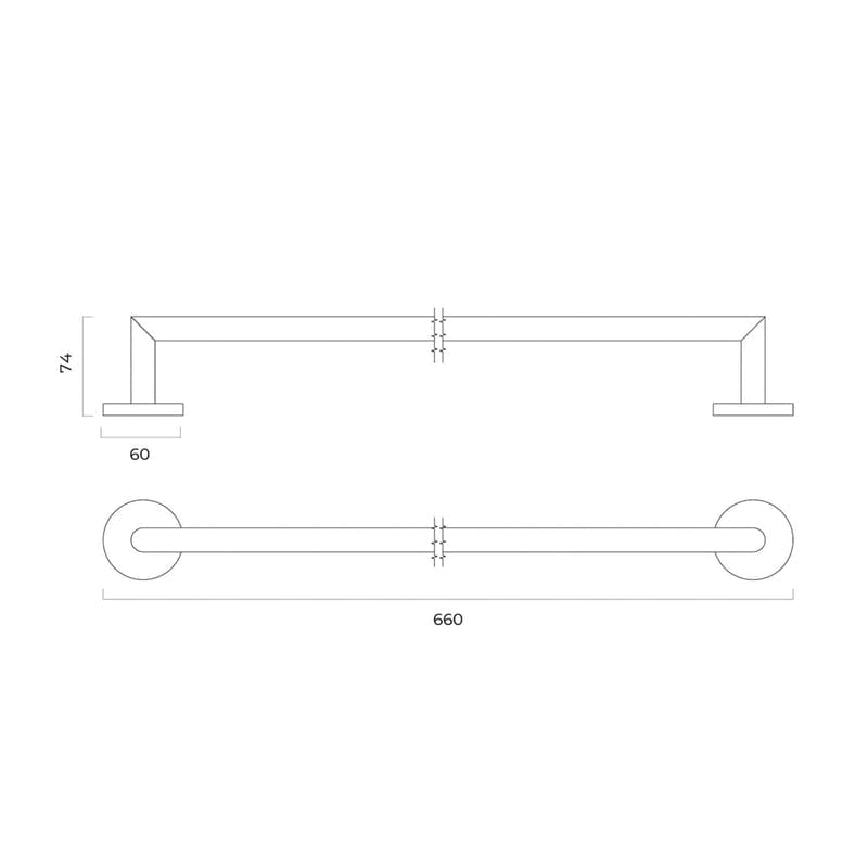 OLTENS Gulfoss Handtuchstange einzeln 60 cm