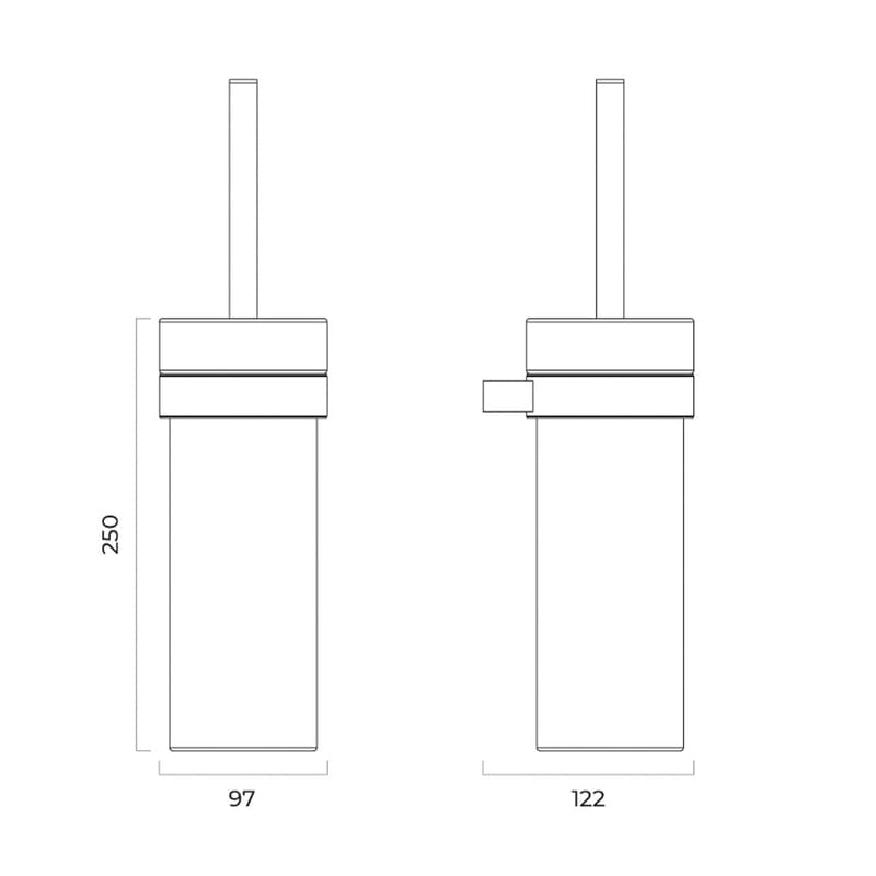 OLTENS Vernal Toilettenbürstengarnitur wandhängend