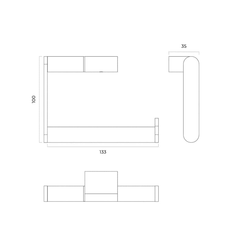 OLTENS Vernal Toilettenpapierhalter ohne Deckel