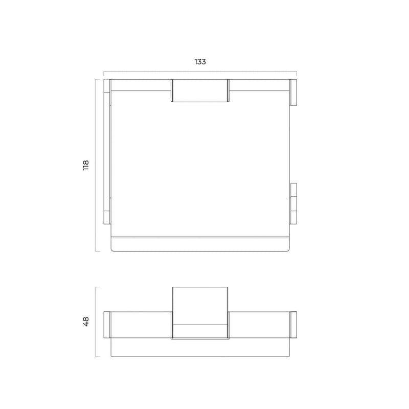 OLTENS Vernal Toilettenpapierhalter beweglich mit Deckel