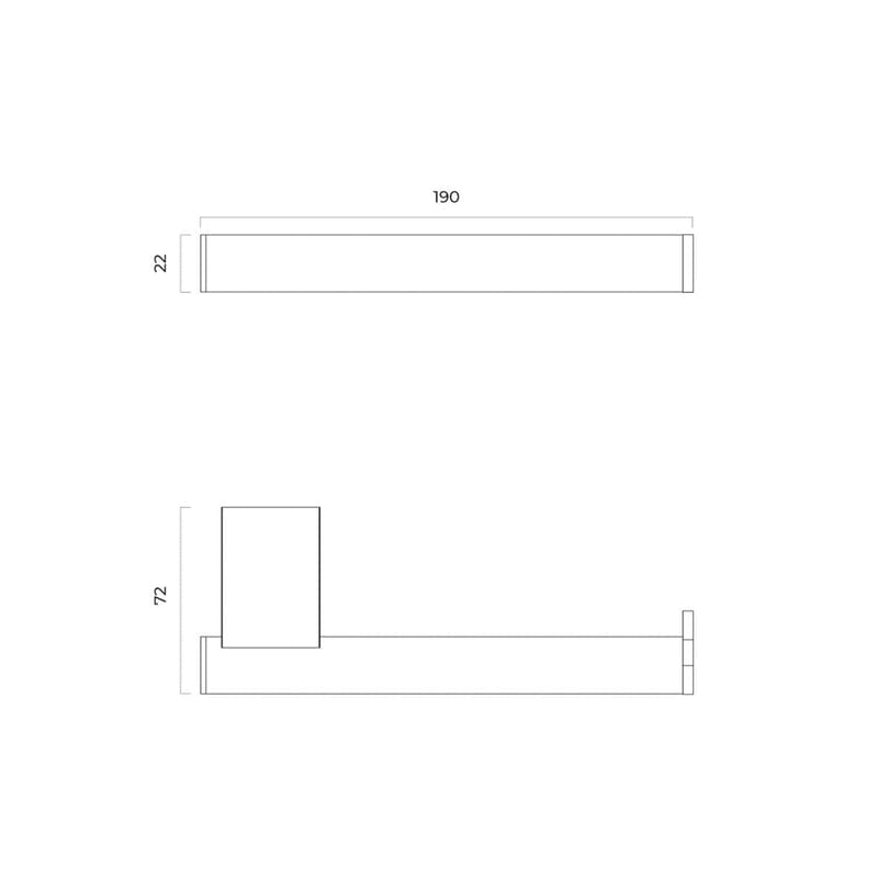 OLTENS Vernal Toilettenpapierhalter starr ohne Deckel