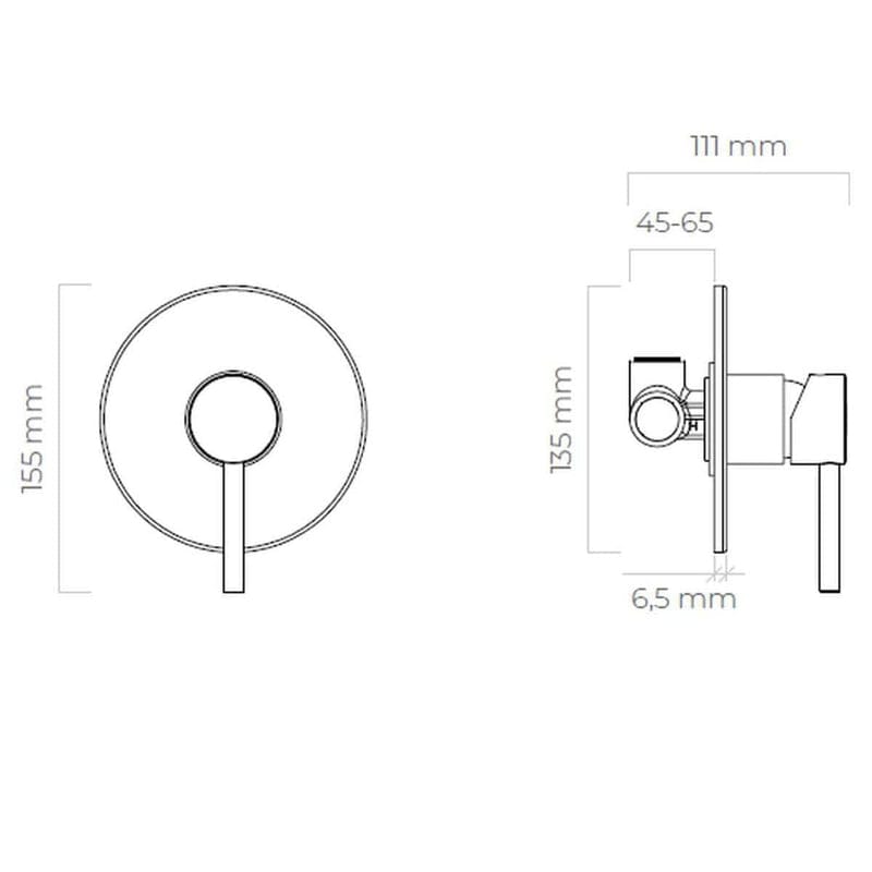 OLTENS Molle Unterputz-Duscharmatur für 1 Verbraucher