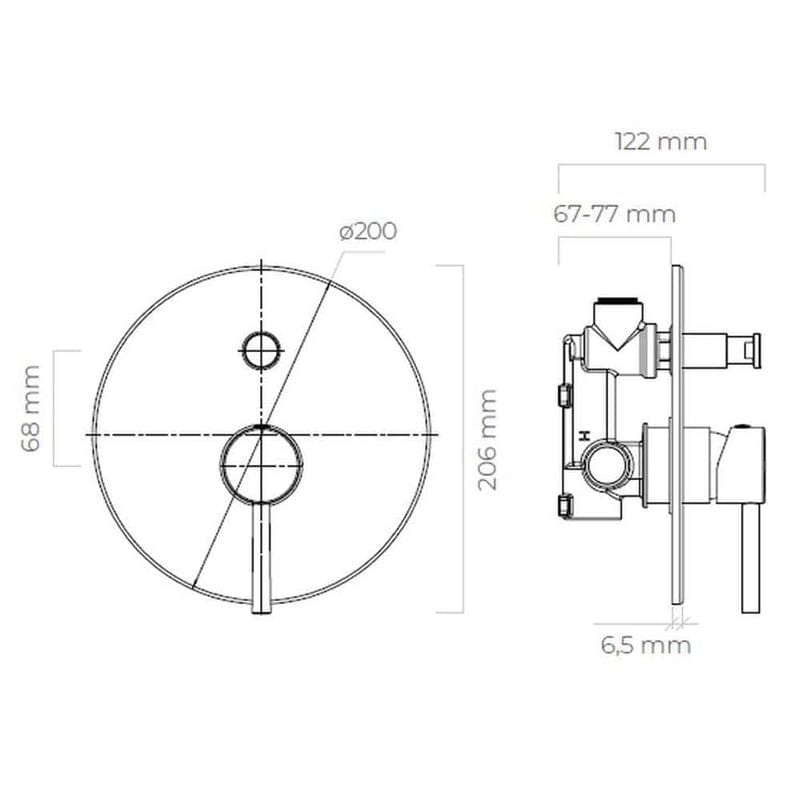 OLTENS Molle Unterputz-Wannen- und  Duscharmatur