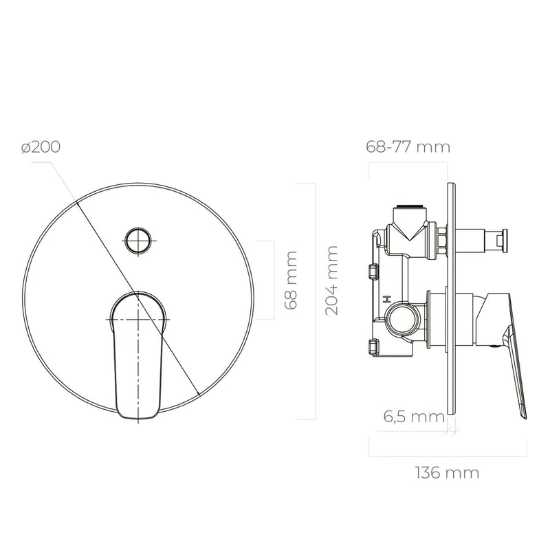 OLTENS Vernal Unterputz-Wannen- und  Duscharmatur