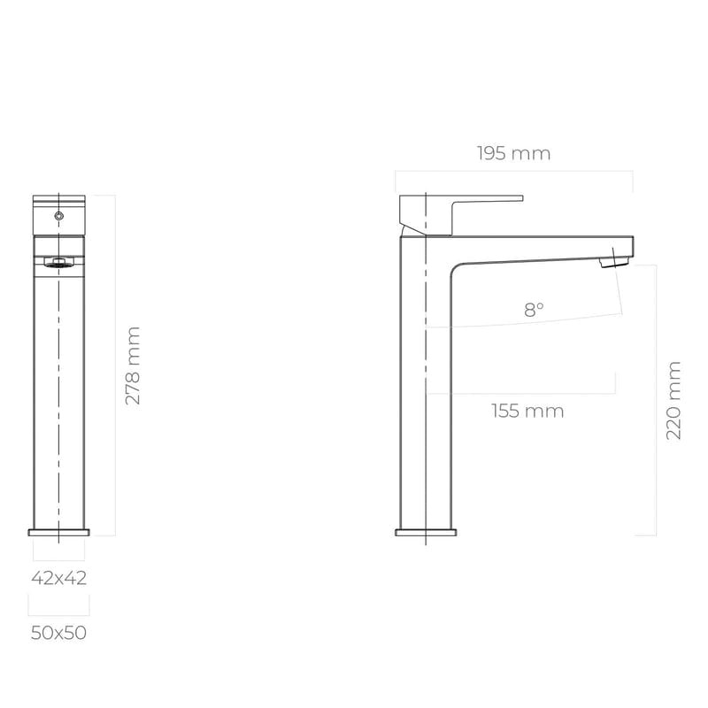 OLTENS Gota Waschbecken-Einhebelmischer, Höhe 27,8 cm