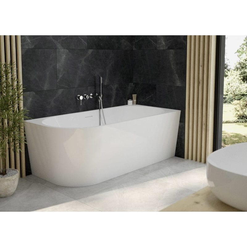 OLTENS Delva freistehende Badewanne mit Ecke rechts 150 x 75 cm