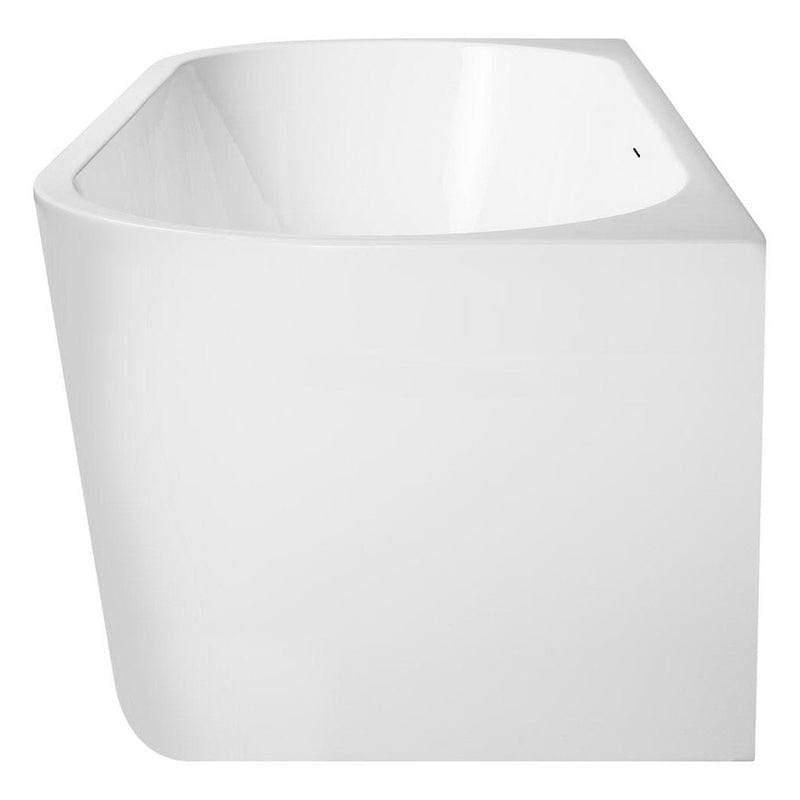OLTENS Delva wandmontierte Badewanne oval 170 x 80 cm