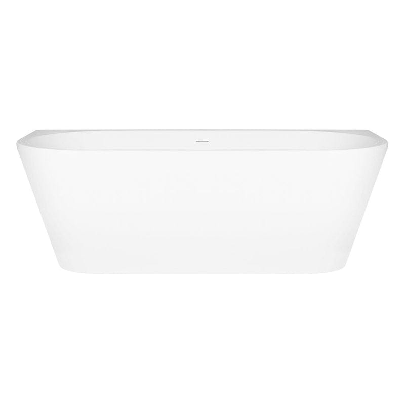 OLTENS Delva wandmontierte Badewanne oval 170 x 80 cm