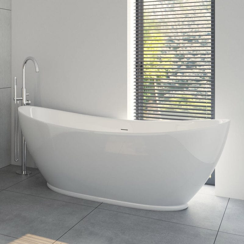 OLTENS Folda freistehende Badewanne oval 170 x 72 cm