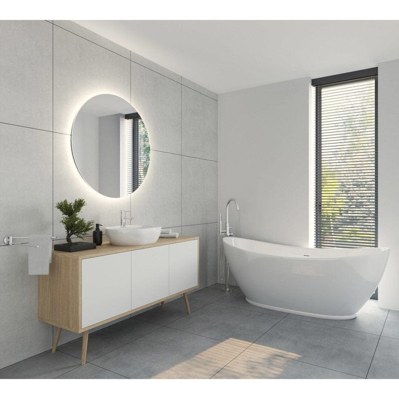 OLTENS Folda freistehende Badewanne oval 170 x 72 cm