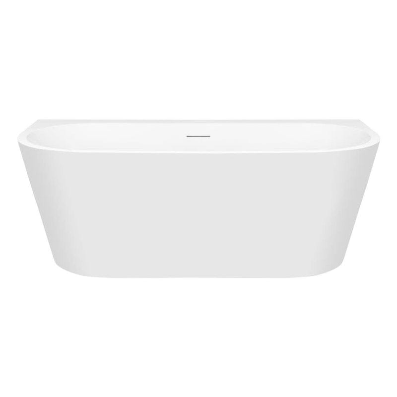 OLTENS Hulda wandmontierte Badewanne oval 170 x 80 cm