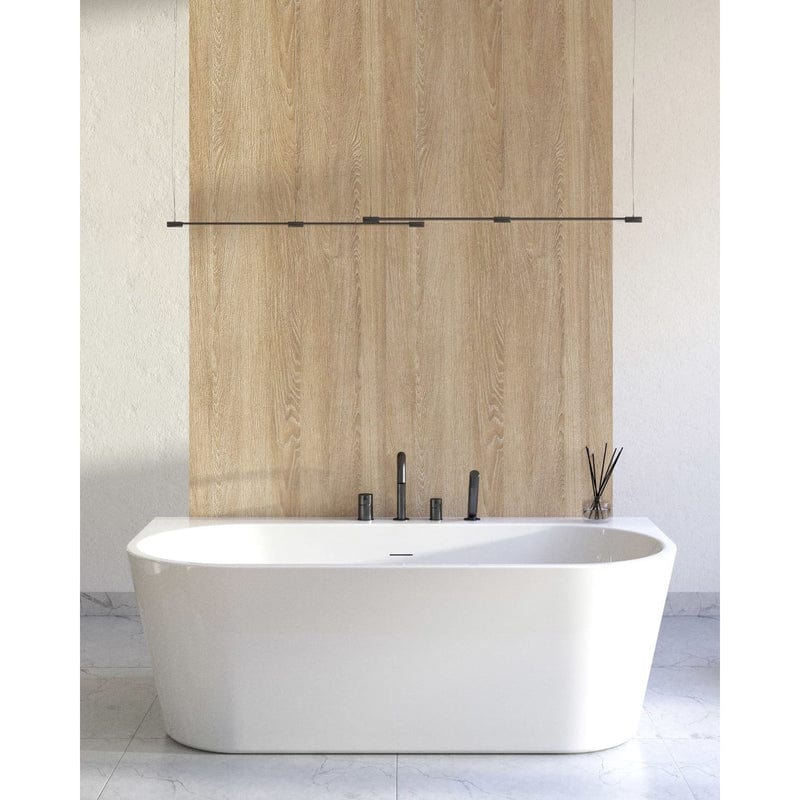 OLTENS Hulda wandmontierte Badewanne oval 170 x 80 cm