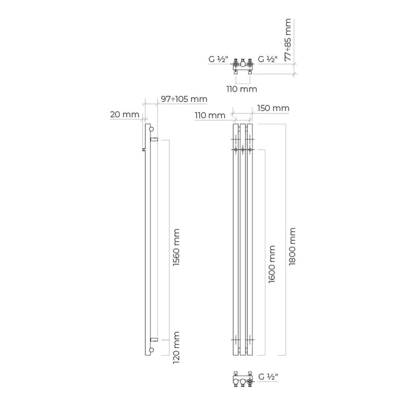 OLTENS Stang Badheizkörper