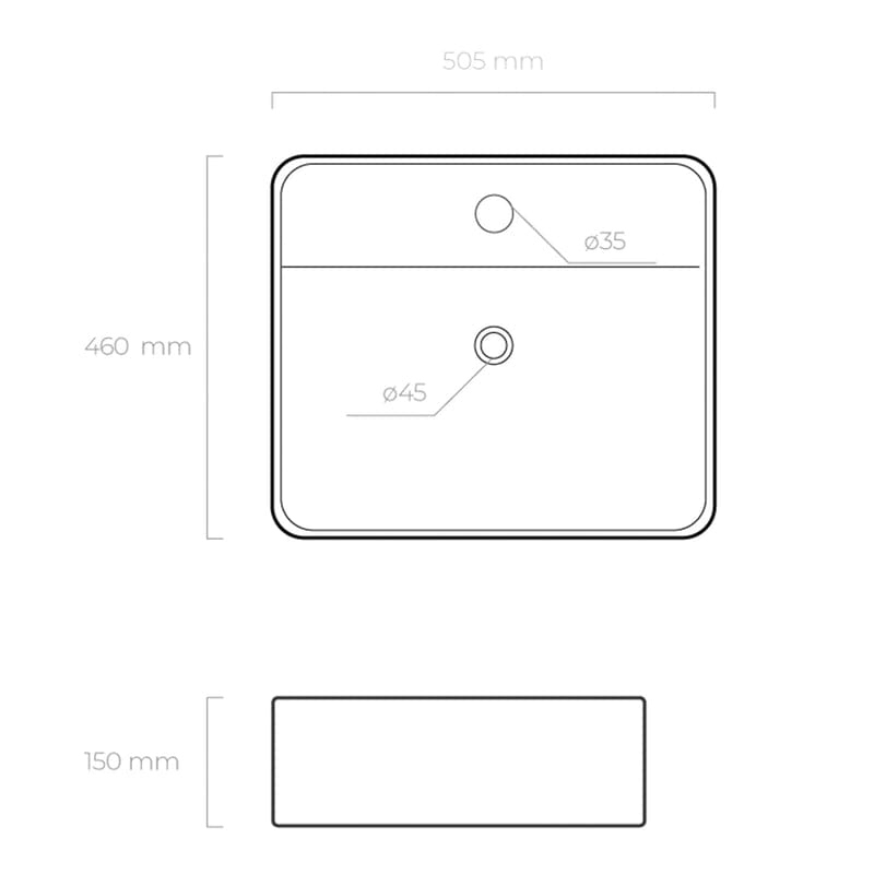 OLTENS Duve opzetwastafel