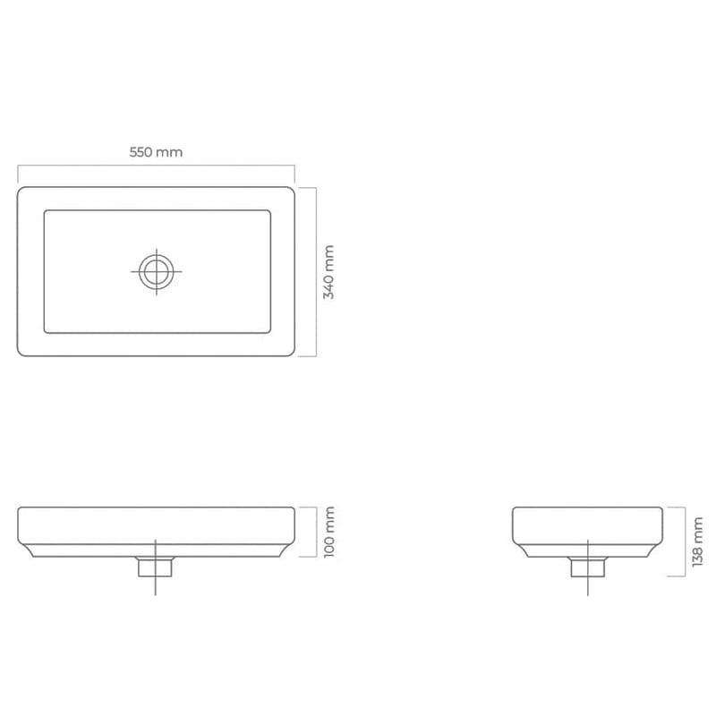 OLTENS Fossa Aufsatzwaschbecken