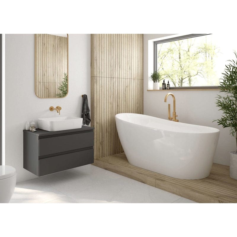 OLTENS Hadsel Aufsatzwaschbecken rechteckig 50 x 40 cm