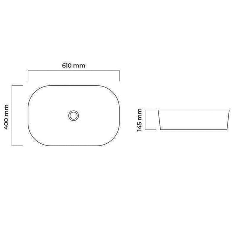 OLTENS Hamnes Aufsatzwaschbecken oval