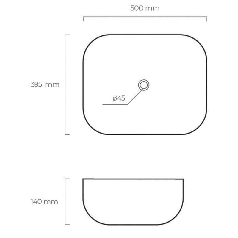 OLTENS Josen Aufsatzwaschbecken oval 50 x 39,5 cm