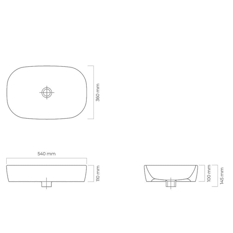 OLTENS Jurong Aufsatzwaschbecken oval 54 x 36 cm, mit SmartClean