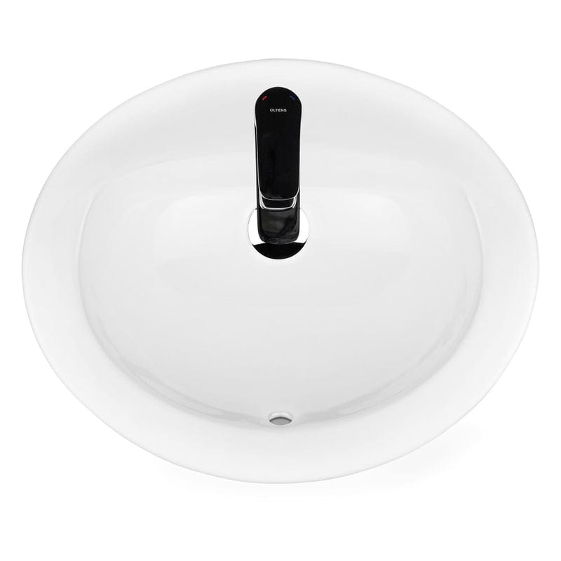 OLTENS Kjos Einbauwaschbecken oval 52 x 46 cm