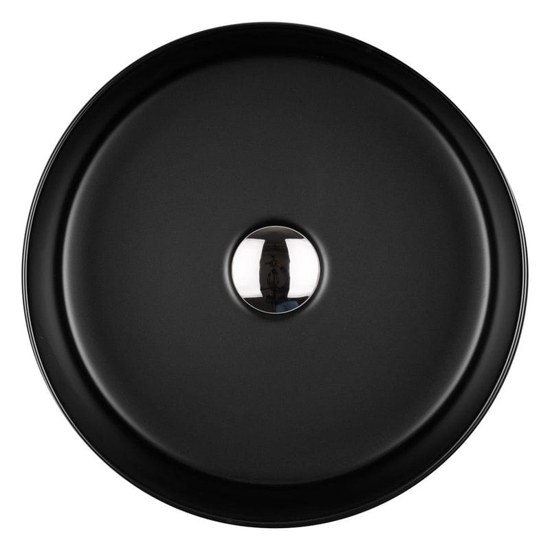 OLTENS Lagde Aufsatzwaschbecken rund Ø 35,5 cm, mit SmartClean