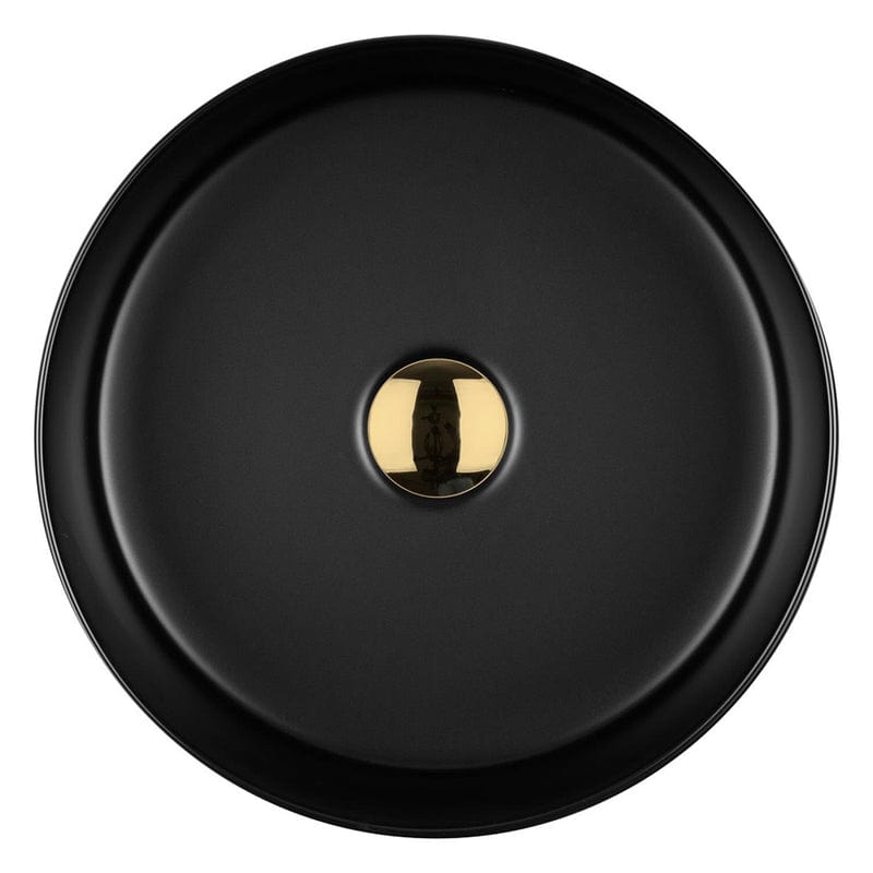 OLTENS Lagde Aufsatzwaschbecken rund Ø 35,5 cm, mit SmartClean