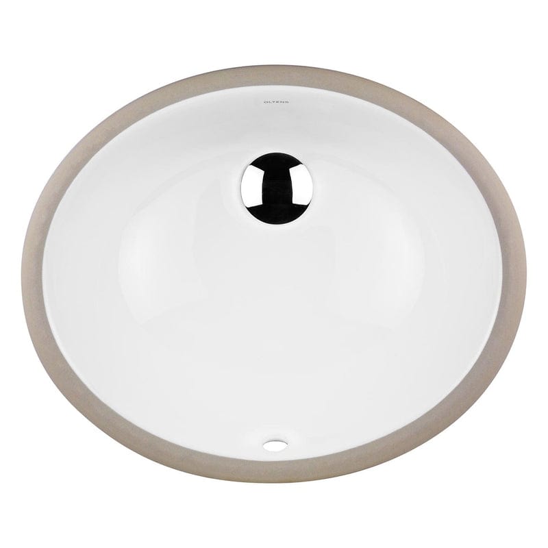 OLTENS Mana Unterbauwaschbecken oval 46 x 38 cm, mit SmartClean