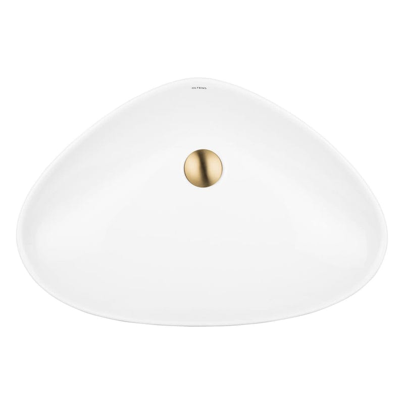 OLTENS Vala Aufsatzwaschbecken Sonderform 59 x 39 cm, mit SmartClean